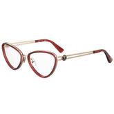 Moschino Burgundy Metal Frames -   -  Moschino.